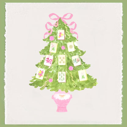 Mahjong Tea Towel Collection | Personalized Kitchen Towels | Grand Millennial Mah Jongg Dish Towels | Housewarming Gift | Home Decor