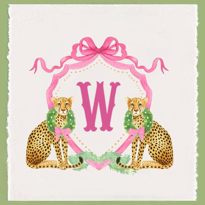 Preppy Pink and Green Christmas Tote Bag - Reusable Shopping Bag - Custom Gift Bag