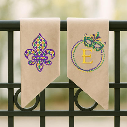 Mardi Gras Personalized Embroidered Wreath Sash